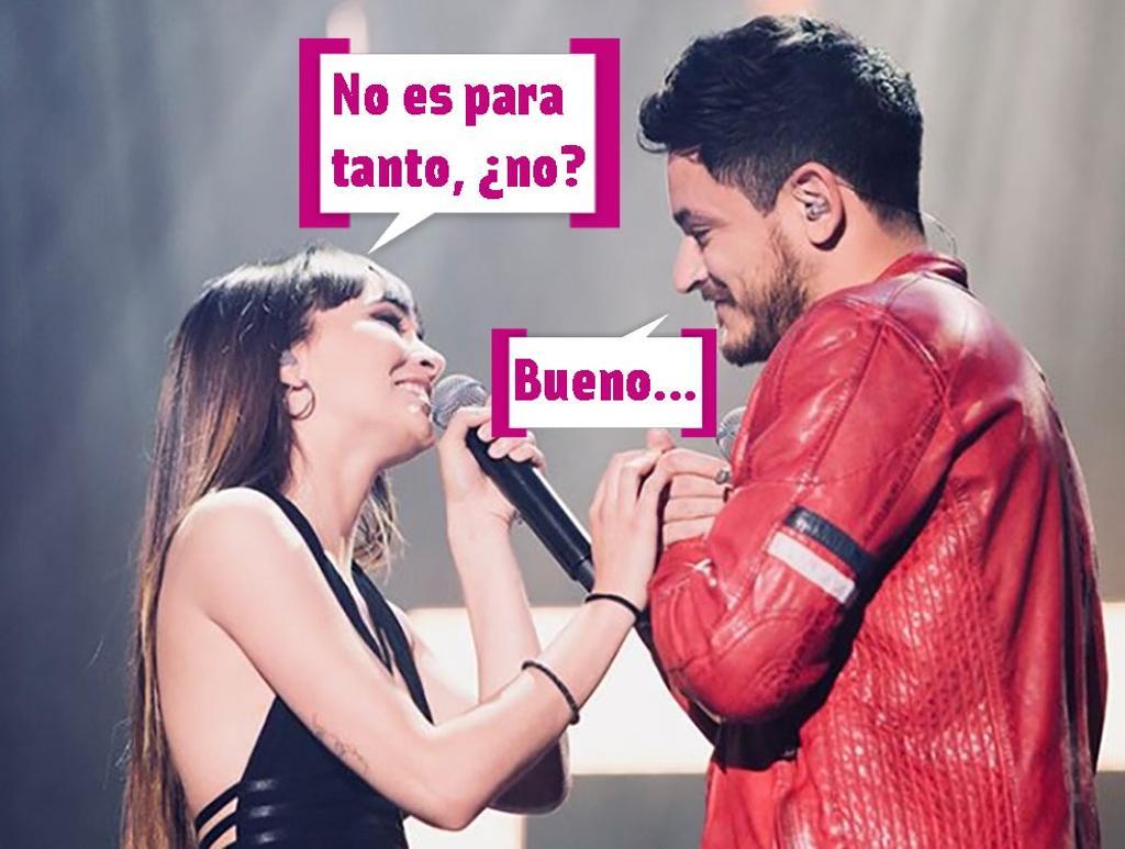 Aitana y Cepeda: "No es para tanto, ¿no?", con bocadillo