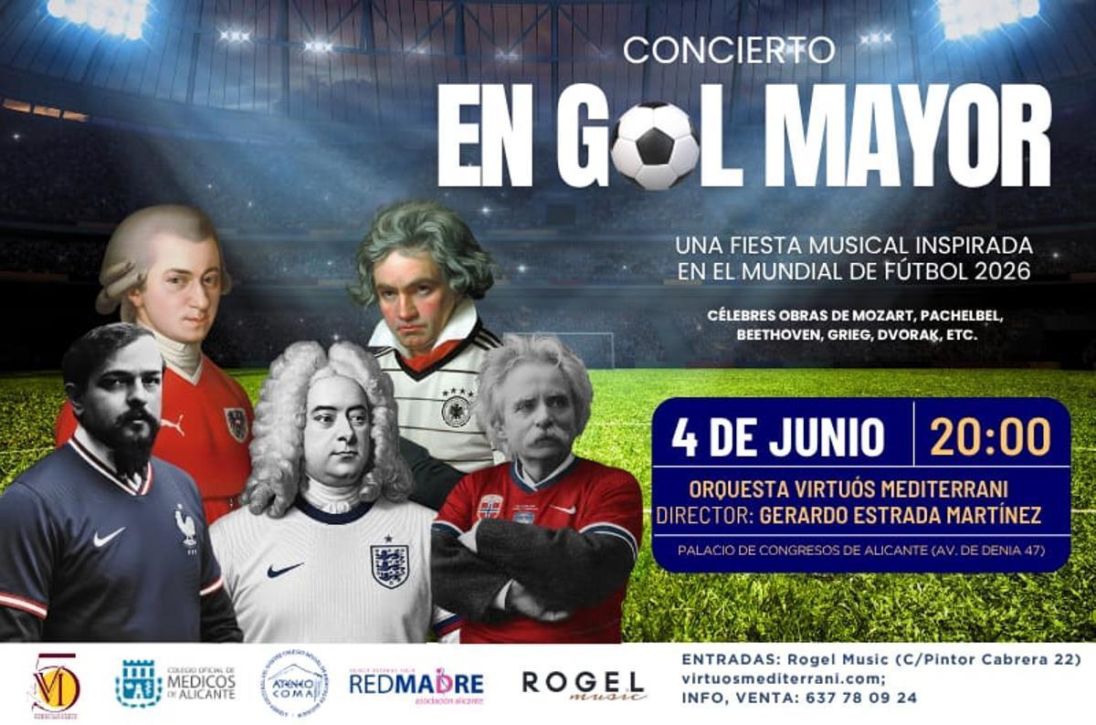 "Concierto en Gol Mayor" supone una fiesta musical inspirada en el Mundial de Fútbol
