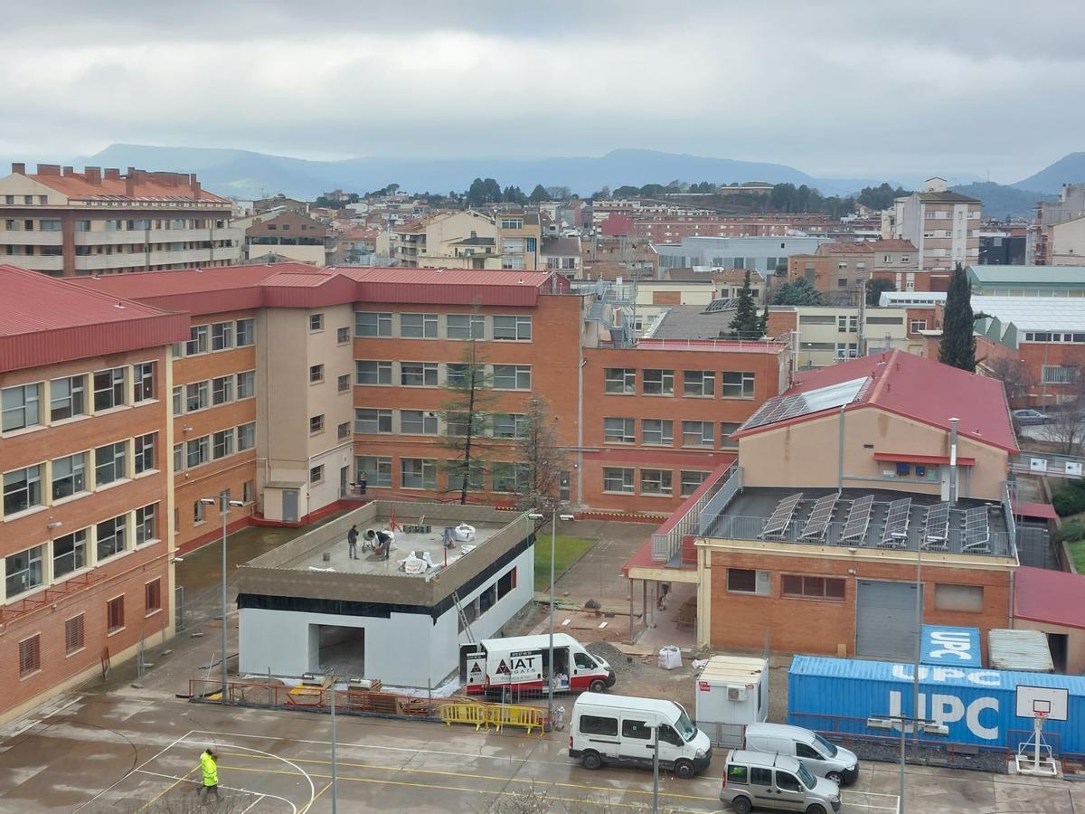 Perspectiva aèria de l'edifici al campus de la UPC a Manresa