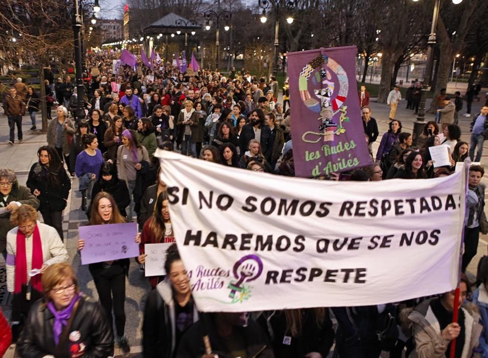 Manifestación del día de la mujer en Gijón
