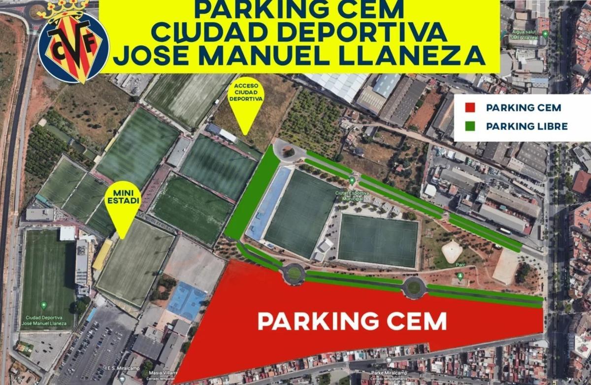 Mapa orientativo para el entrenamiento de puertas abiertas del 5 de enero.