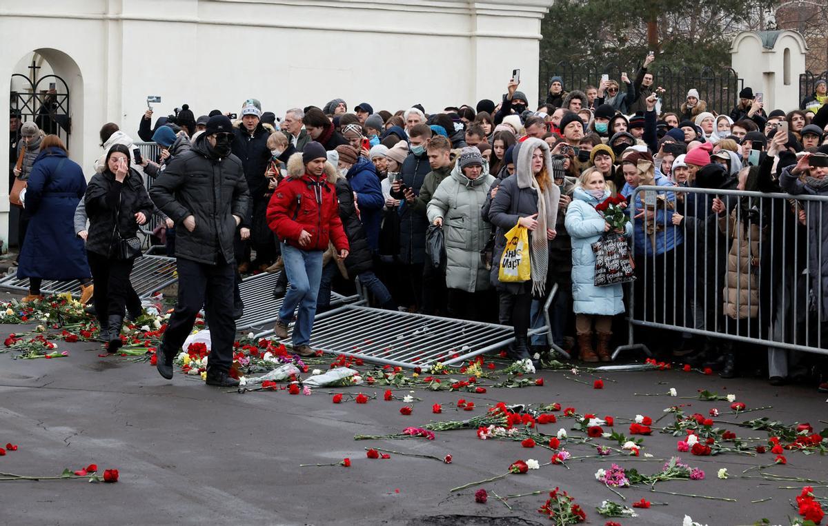 Funeral y ceremonia de despedida del político opositor ruso Alexei Navalny en Moscú