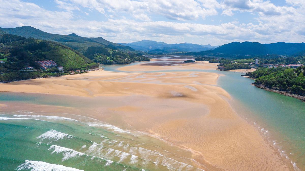Vista aérea de la Reserva de la Biosfera de Urdaibai