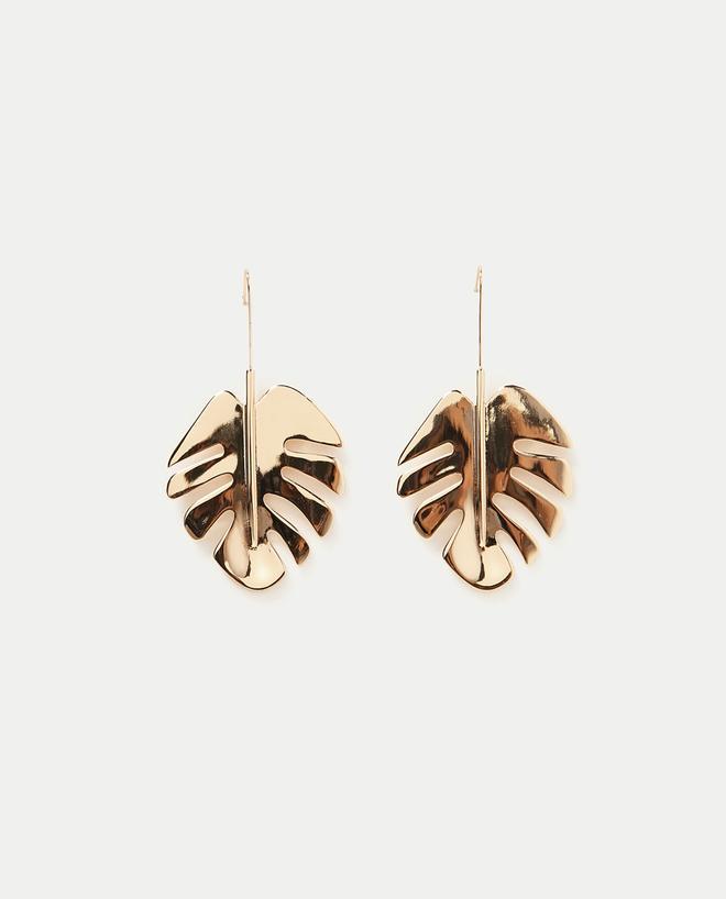 Pendientes hoja, Zara