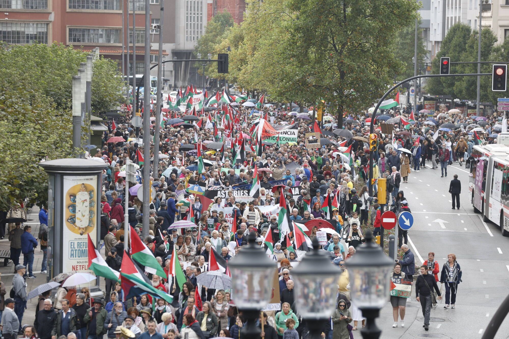 Manifestación a favor de Palestina.