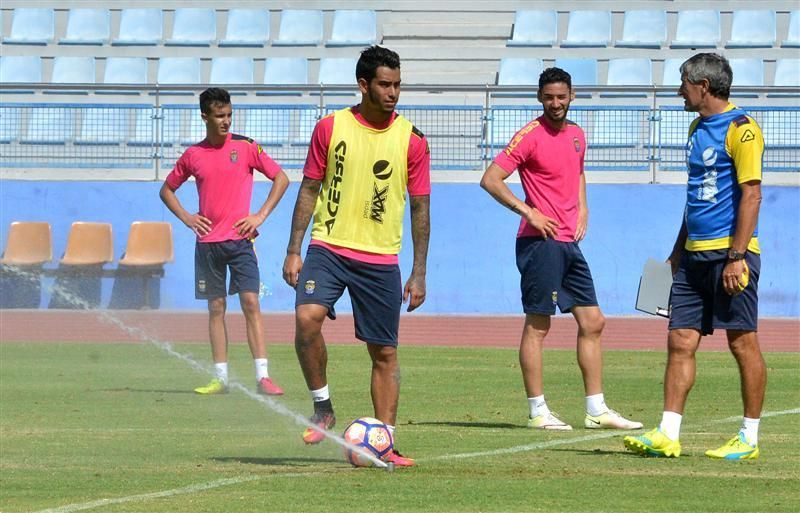 Fase final del entrenamiento de la UD Las Palmas