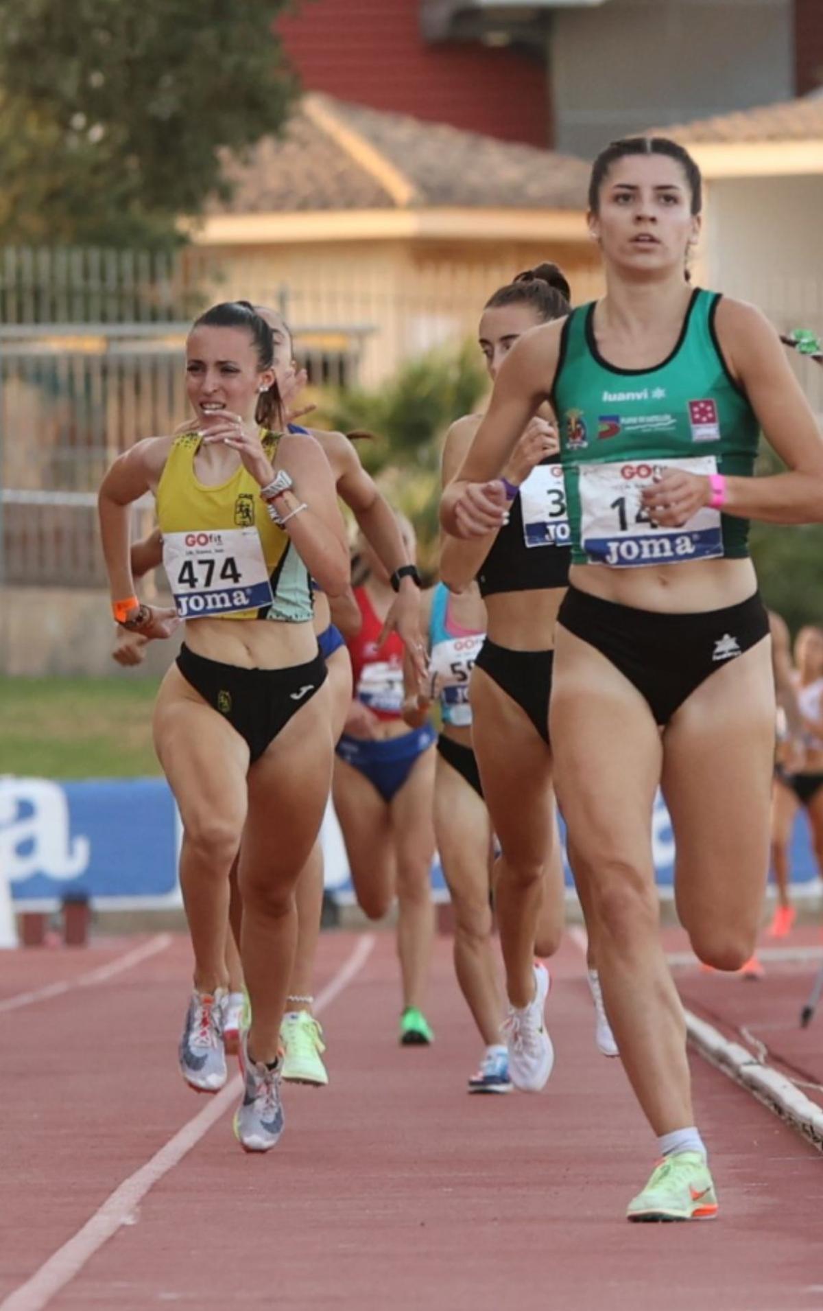 Neus Sansaloni, durante una competición