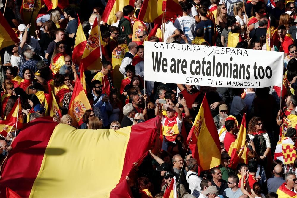 Manifestación en Barcelona contra el ''procés''