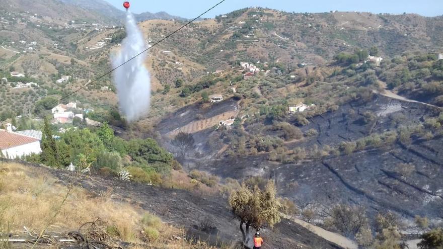 El incendio del pasado agosto en Torrox arrasó con 7,5 hectáreas de matorral.