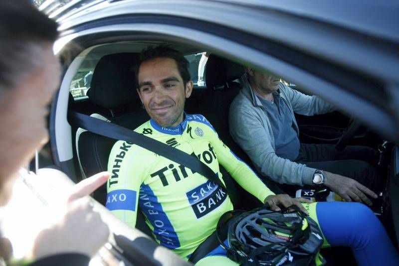 Fotogalería de la charla de Alberto Contador a niños en Zaragoza