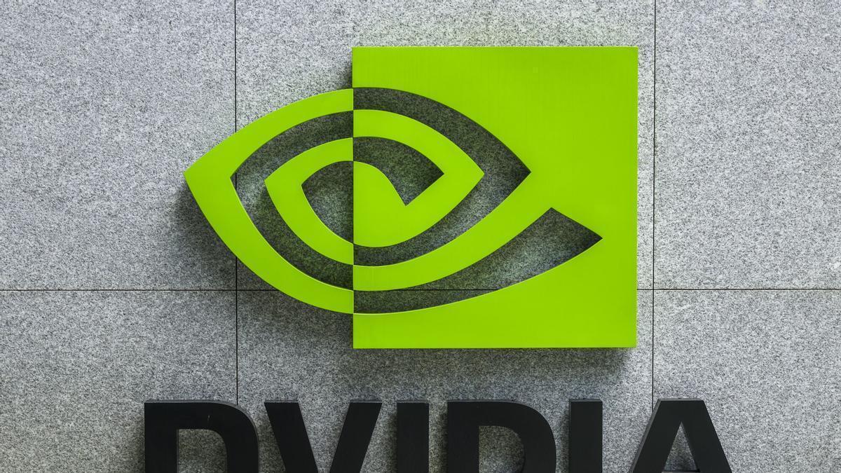 El logo de Nvidia.