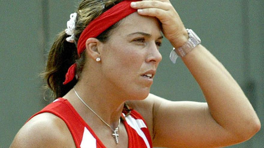 Jennifer Capriati, en una fotografía de 2003, en París, durante un partido de Roland Garros