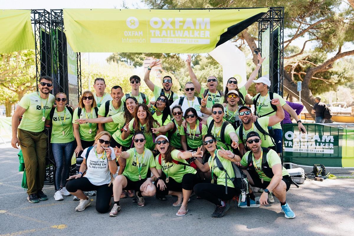 Els quatre equips de Caixa Popular que han participat en la Trailwalker d’Oxfam Intermón Girona 2026.