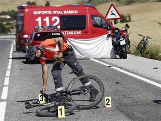 Tres ciclistas fallecidos en Navarra y otro herido en València