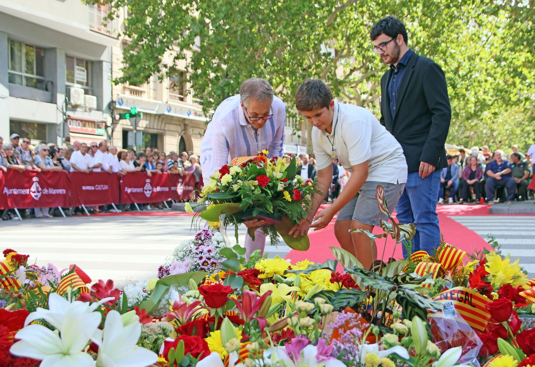 Així ha estat l'acte institucional per la Diada a Manresa