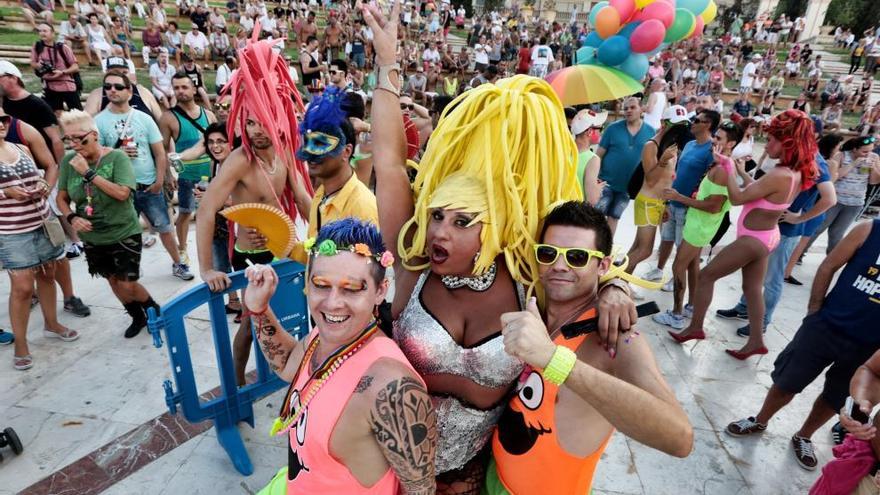 Una instantánea de la celebración del Orgullo en 2015.