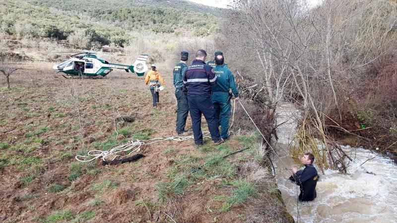 Rescate del pastor fallecido en Codos