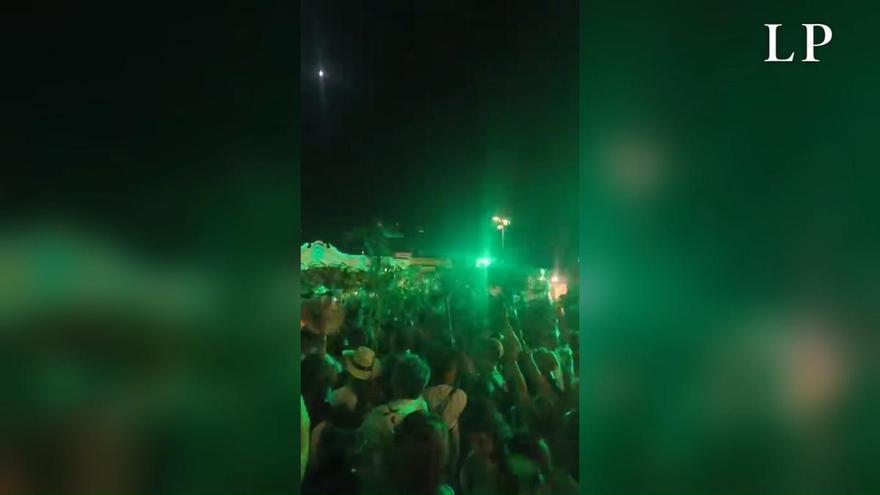 La rama vuelve a bajar de Vergara bajo el resonar de bucios y tambores