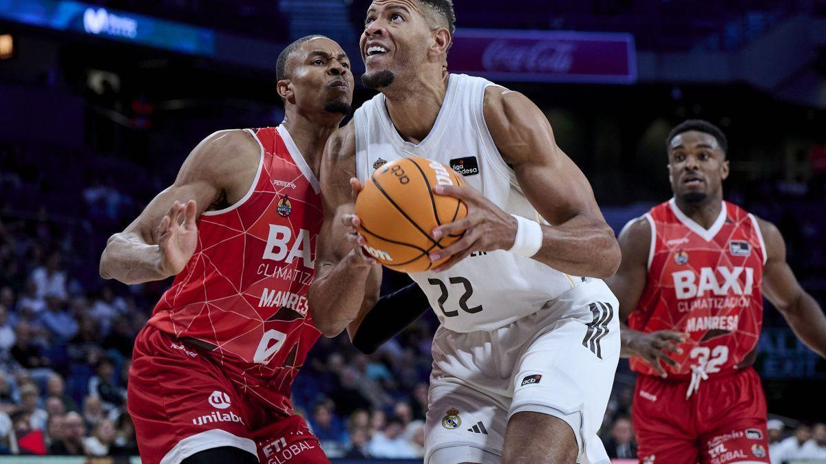 Real Madrid, en su victoria contra el Manresa (87-75) de la Liga Endesa