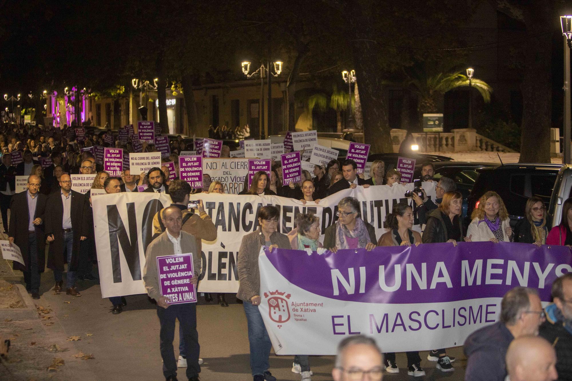 Xàtiva se une para reivindicar la permanencia del juzgado de violencia de género