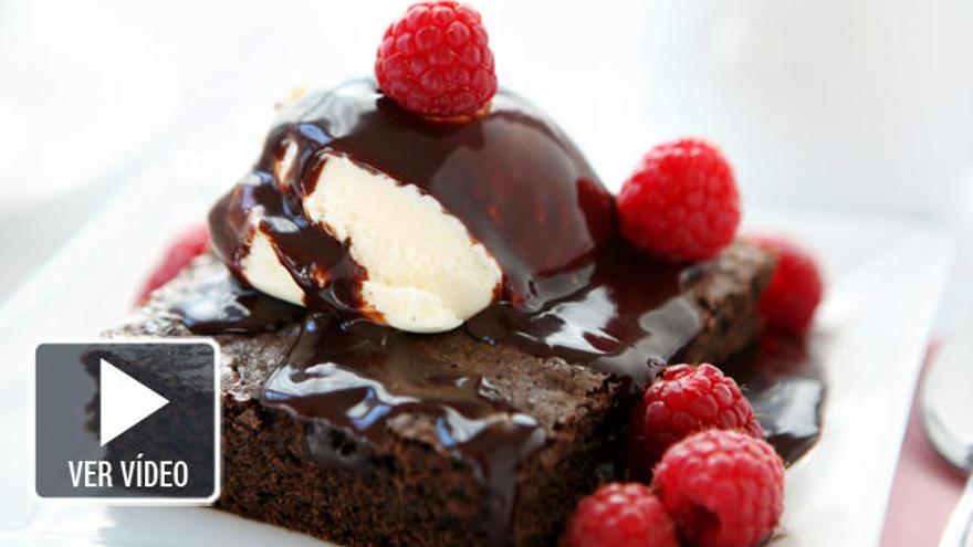 Un rico brownie.