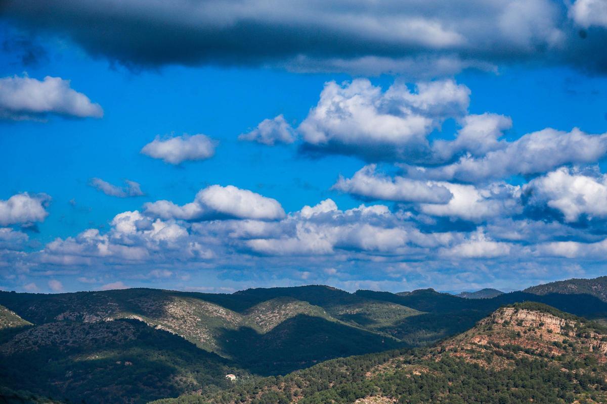 Una vista aérea de parte de la Sierra de la Calderona.