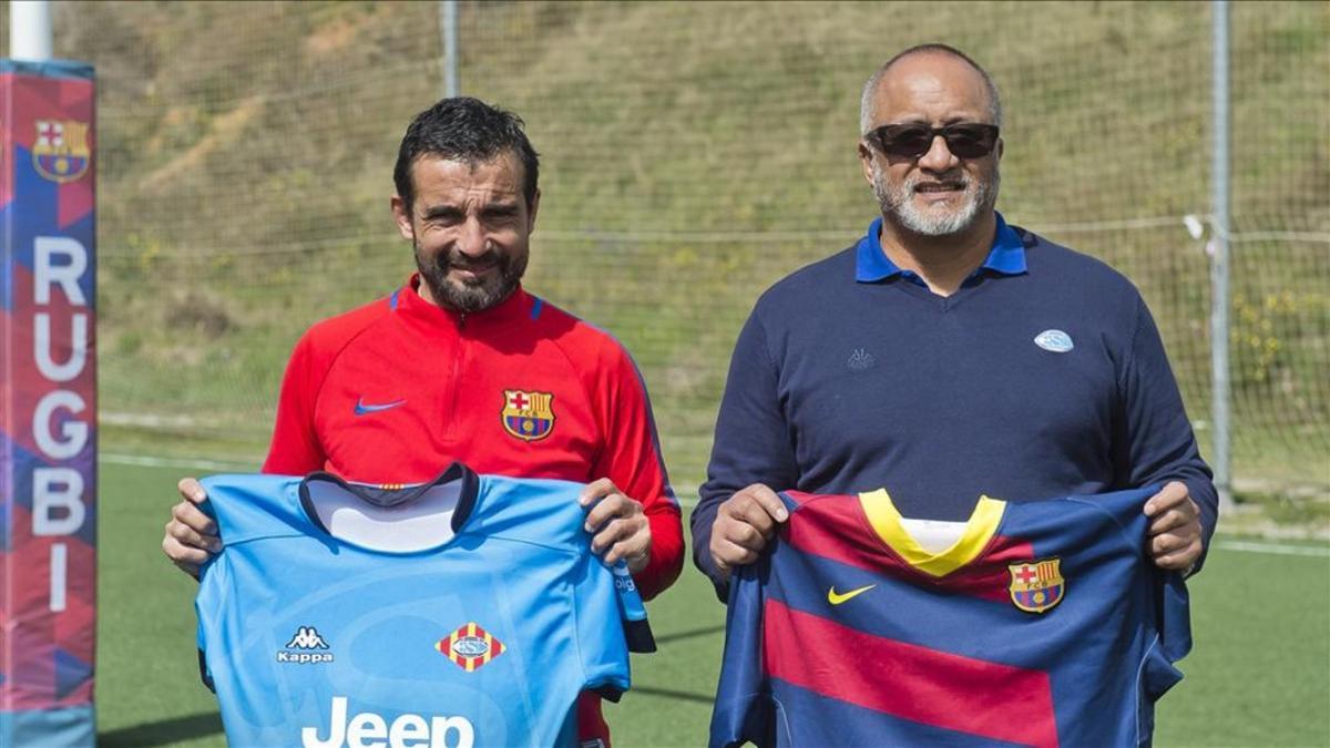 Tomy García y Lewis Williams, en la previa del derbi catalán