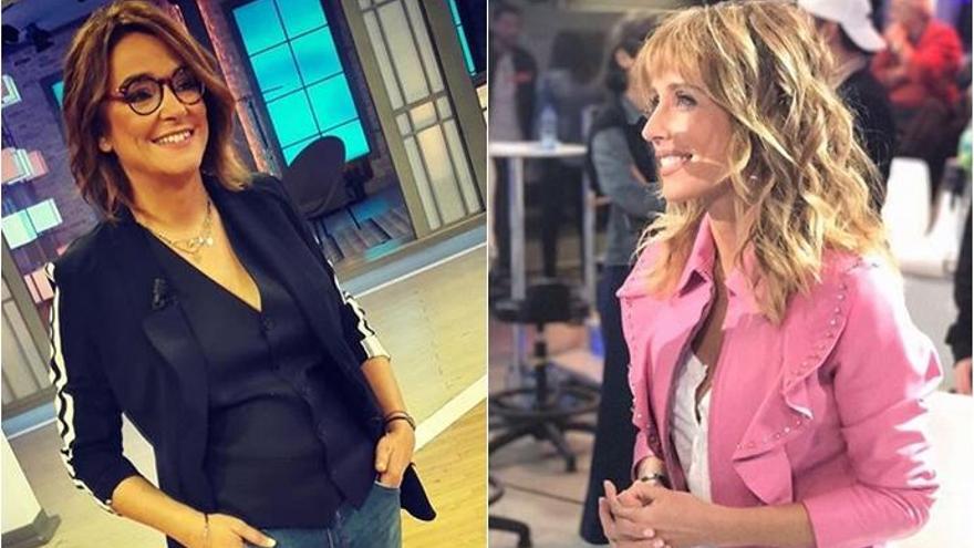 Las presentadoras Toñi Moreno y Emma García.