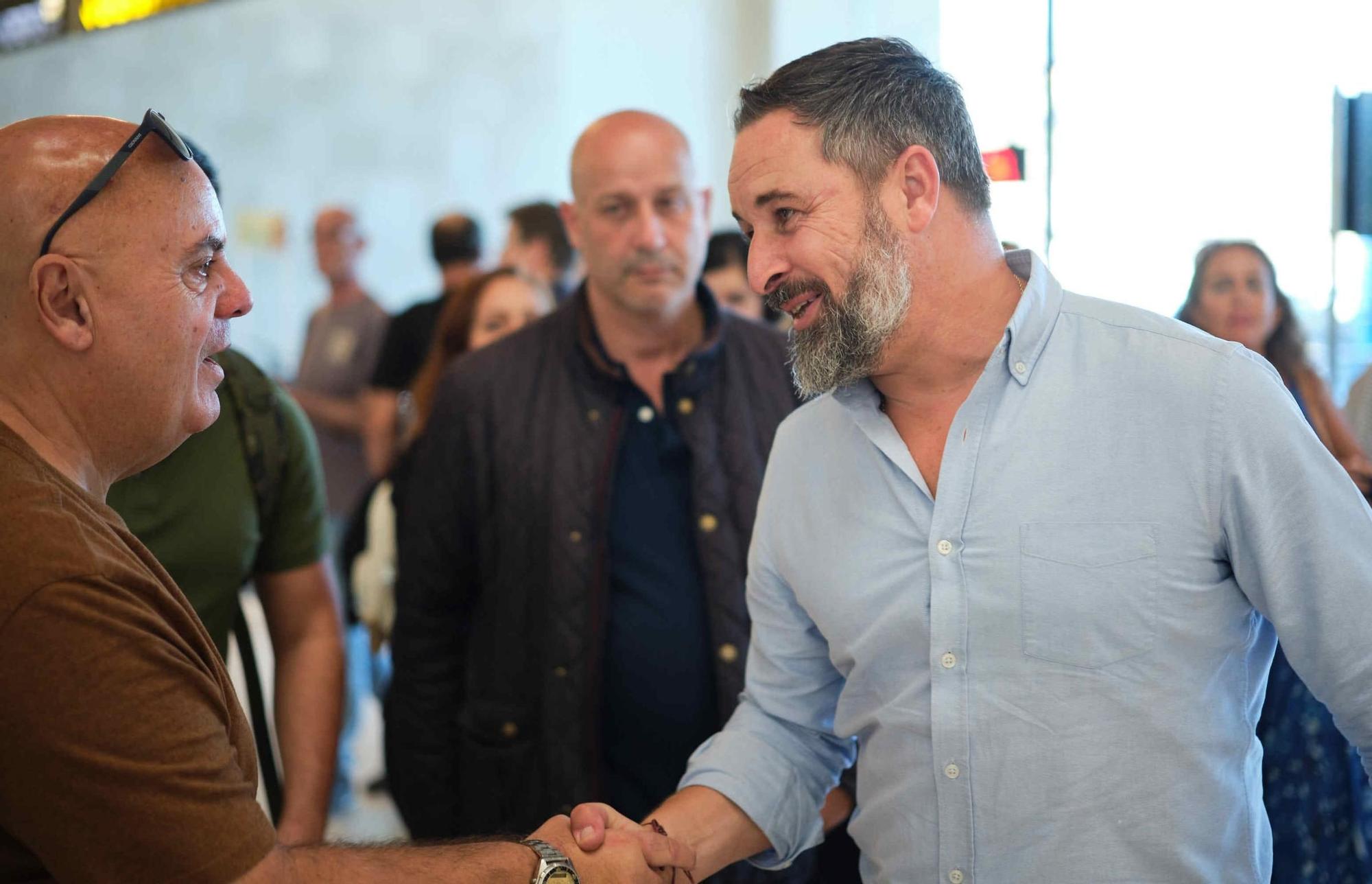 Visita de Santiago Abascal, presidente de Vox, a Tenerife