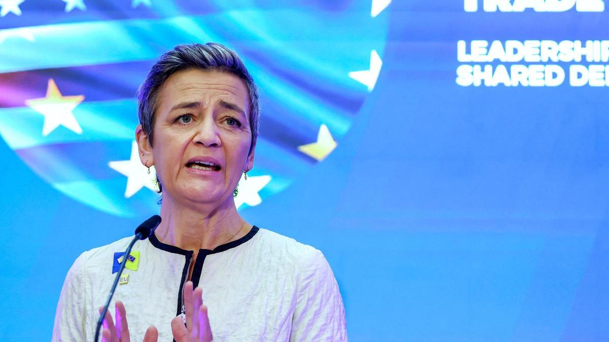 La vicepresidenta de la Comisión Europea y comisaria de Competencia, Margrethe Vestager.