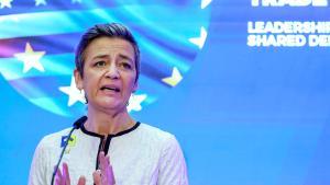 La vicepresidenta de la Comisión Europea y comisaria de Competencia, Margrethe Vestager.