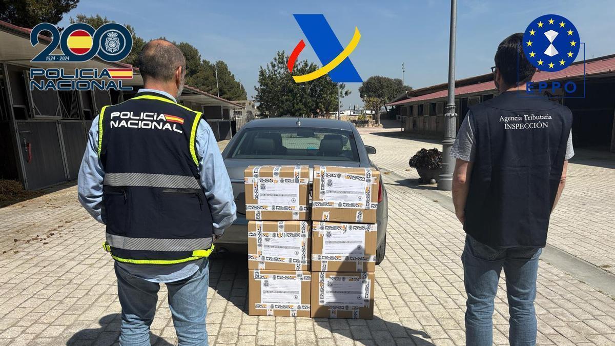 Operación de la Policía Nacional y la Agencia Tributaria para desarticular una organización criminal por fraude de 32,8 millones de IVA en bebidas alcohólicas.