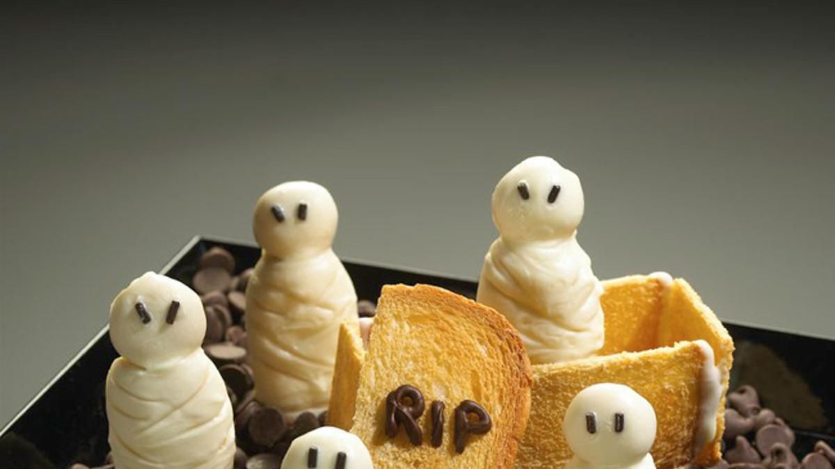 Galletas de momia para Halloween