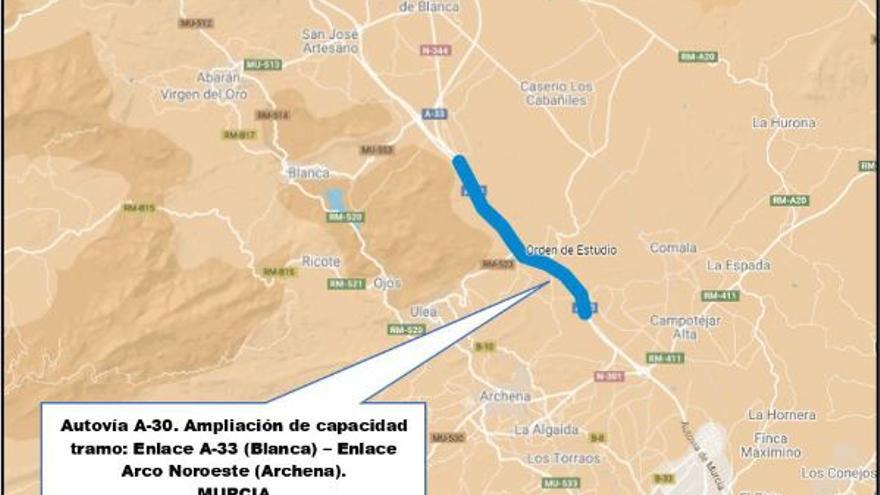La A-30 tendrá más carriles entre Archena y Blanca para acoger el tráfico  del Arco Noroeste y de Valencia - La Opinión de Murcia