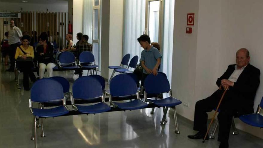 Sala de espera de un centro de salud de la región.