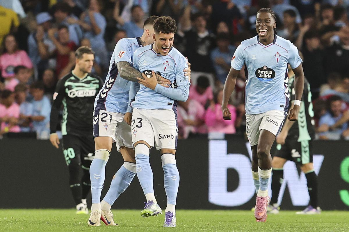 Partido entre el Real Club Celta de Vigo y el Real Betis en el estadio Abanca Balaídos