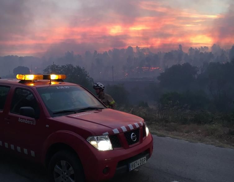 Incendi forestal a Vilopriu