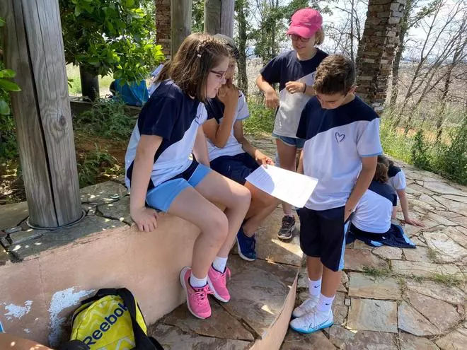 Alumnos del colegio Nuestra Señora del Rocío realizan un trabajo sobre la Sierra de la Culebra