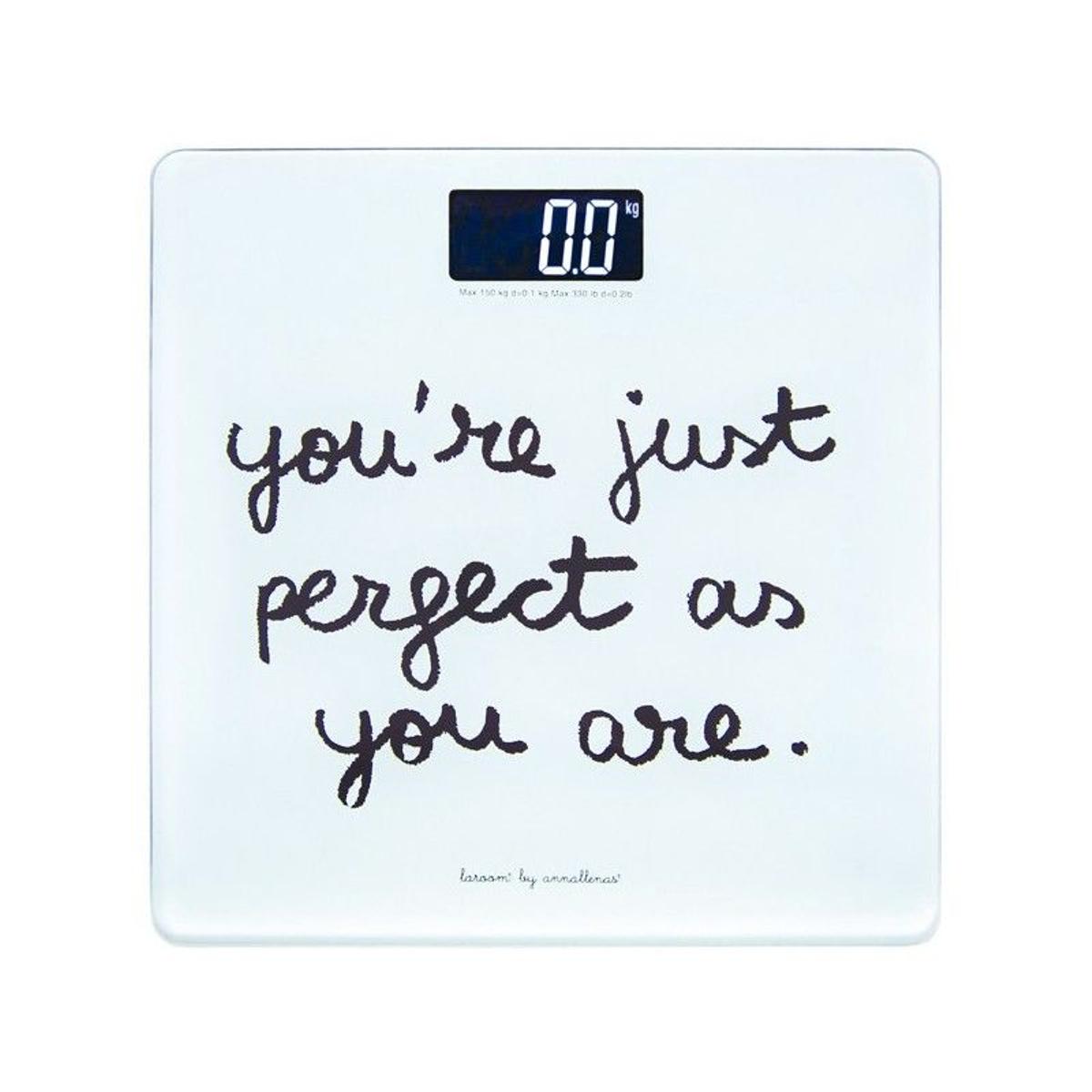 Báscula &quot;You are perfect&quot;