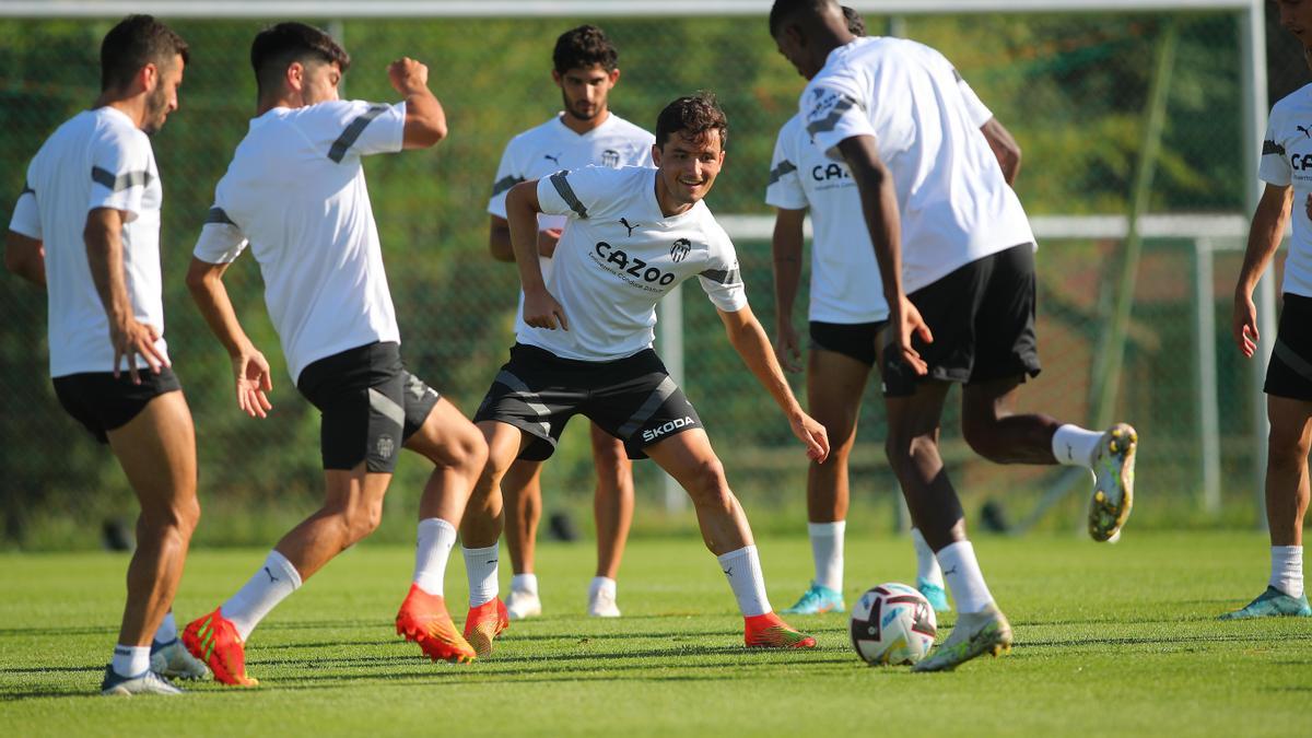 Imagen de un entrenamiento de esta pretemporada