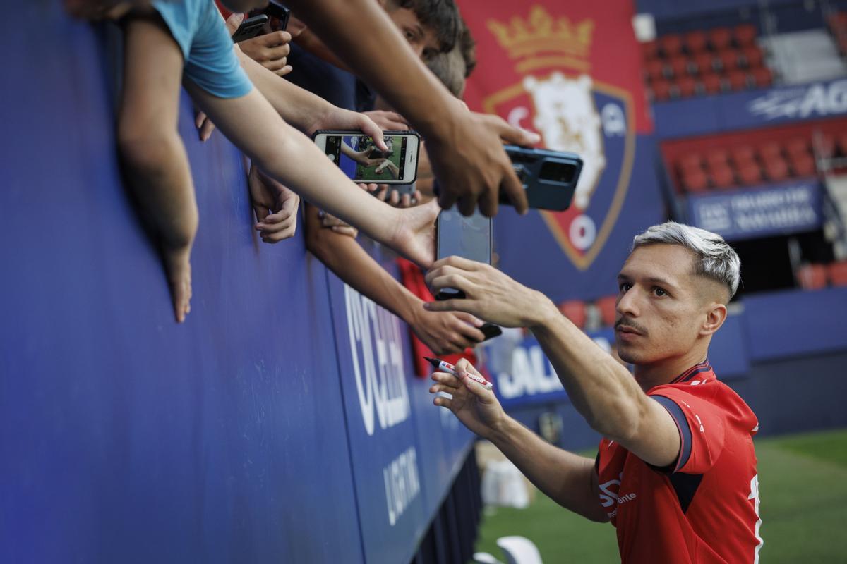 Presentación de Bryan Zaragoza como nuevo jugador de Osasuna