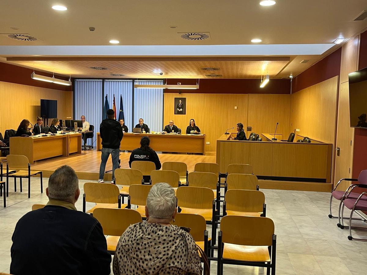 Un instante del juicio.