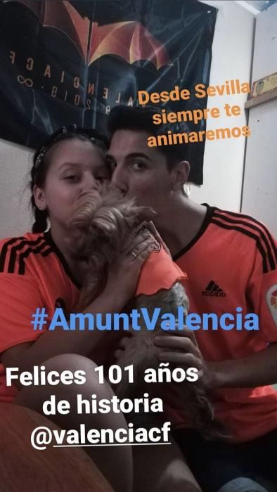 La afición celebra el 101 aniversario del Valencia CF