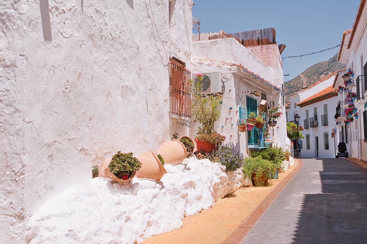 El casco antiguo es un típico pueblo andaluz.