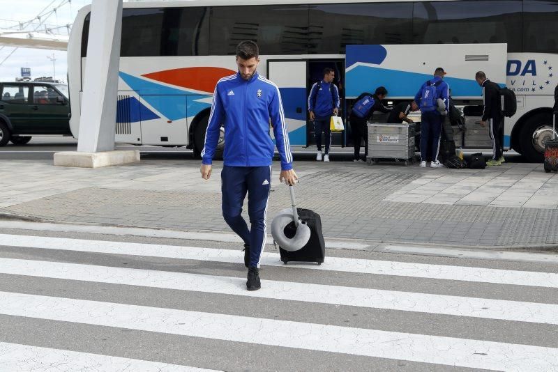 Salida del Real Zaragoza a Almería