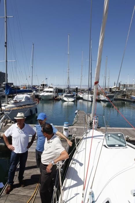 Tripulación del velero 'Mambo', que participará en la regata 'El Gaitero'