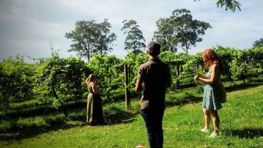 La Ruta del Vino Rías Baixas recibe la visita de cuatro periodistas de viajes