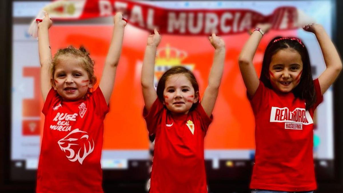 los escolares animaron al real murcia  al  ascenso