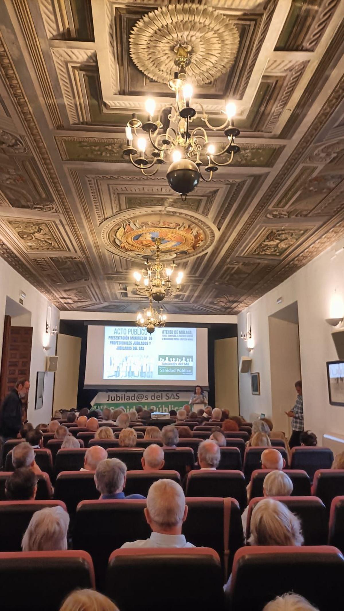 Presentación del manifiesto en el Ateneo de Málaga
