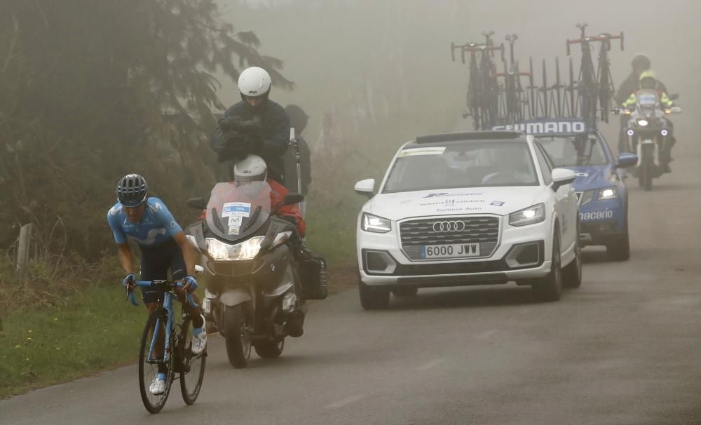 Segunda etapa de la Vuelta a Asturias entre Ribera de Arriba y el Alto del Acebo.